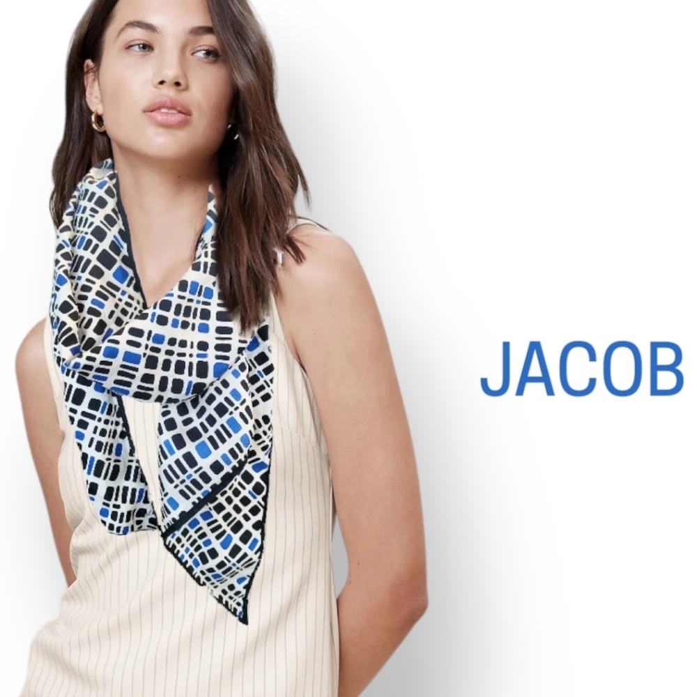 Vintage JACOB Canada Silk Scarf